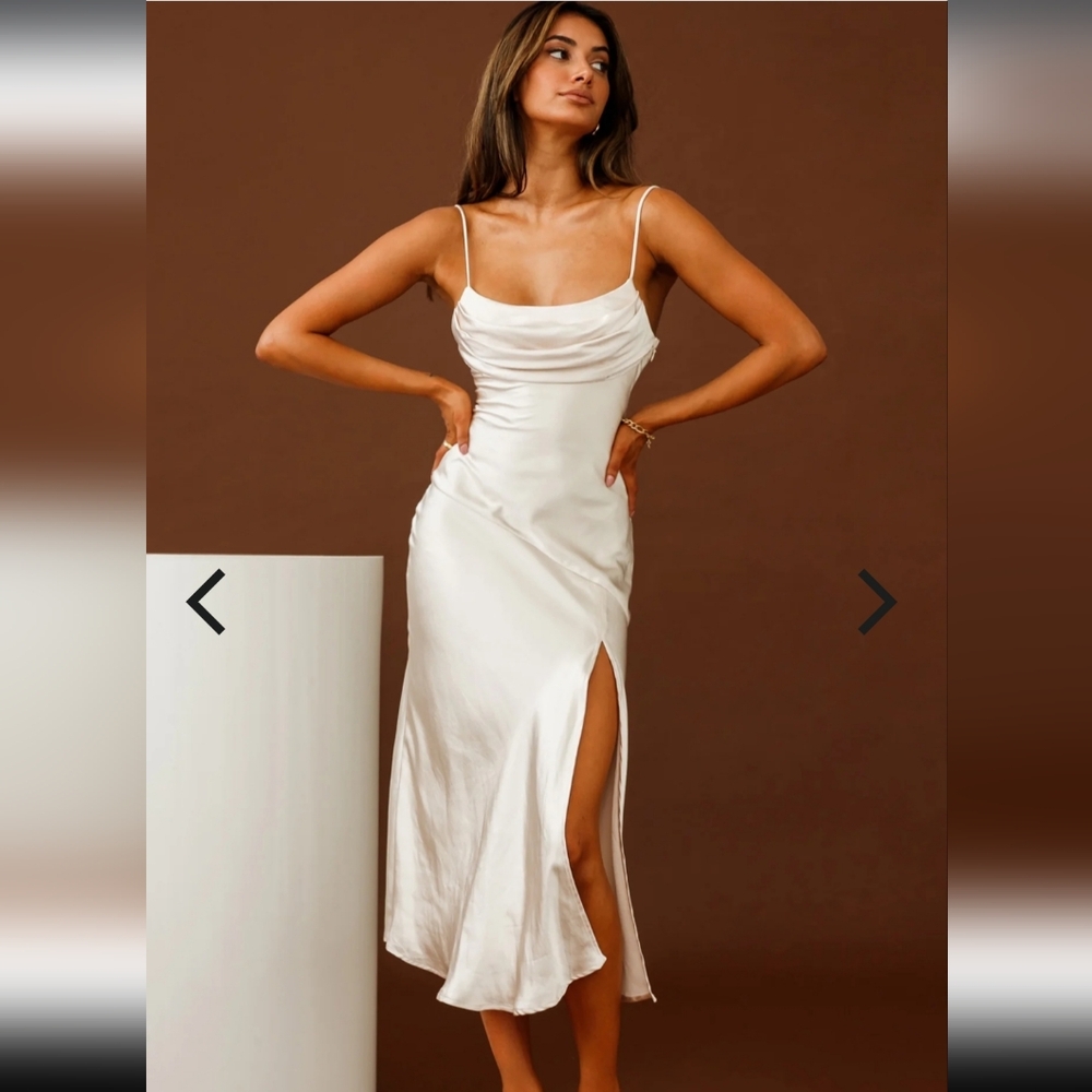 Selfie Leslie Well Versed Satin Dress